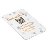 Leg de liefde vast voeg QR scan toe upload afbeeld Magneet (Rechterzijde)