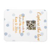 Leg de liefde vast voeg QR scan toe upload afbeeld Magneet (Horizontaal)