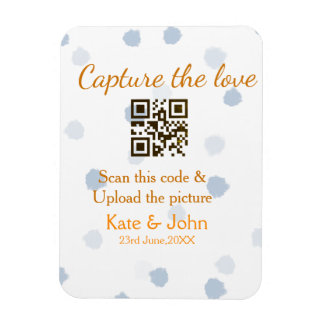 Leg de liefde vast voeg QR scan toe upload afbeeld Magneet