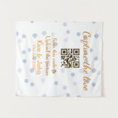 Leg de liefde vast voeg QR-scan toe upload afbeeld Wandkleed (Voorkant (horizontaal))