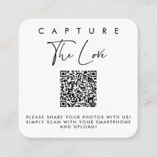 Leg de Love Cards met QR-code vast Informatiekaartje