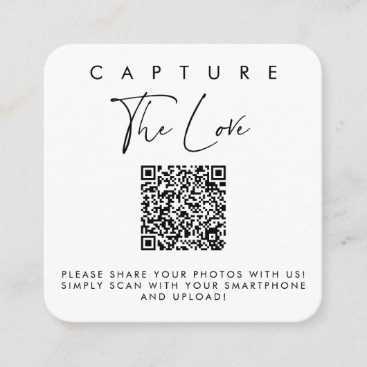 Leg de Love Cards met QR-code vast Informatiekaartje (Voorkant)