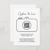 Leg de Love Photo Sharing QR-codebehuizing vast Informatiekaartje (Voorkant / Achterkant)