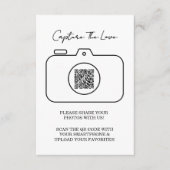 Leg de Love Photo Sharing QR-codebehuizing vast Informatiekaartje (Voorkant)