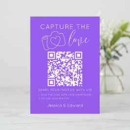 Leg de Love QR Code Lavendel Indigo Modern vast