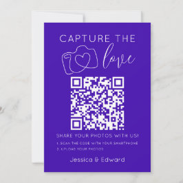 Leg de Love QR Code Neon Blue Minimal Modern vast