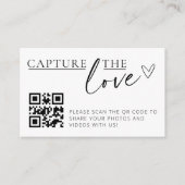 Leg de Love QR Code Photo Collector Kaarten vast Visitekaartje (Voorkant)
