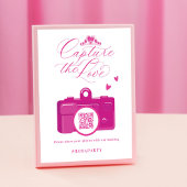 Leg de Love Quinceanera Pink Camera QR-code vast Poster