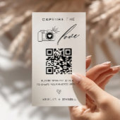 Leg de Love Wedding QR Code Enclosure Kaart vast