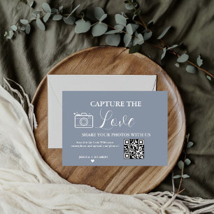 Leg de Love Wedding QR Code Fotokaart vast Kaart