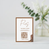 Leg de Love Wedding QR Code Kaart Fotokaart vast (Staand voorkant)