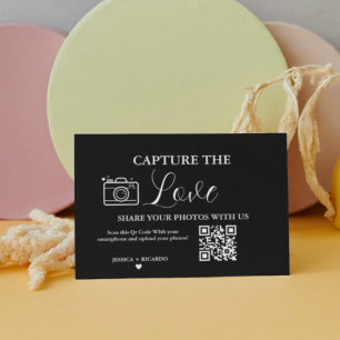 Leg de Love Wedding QR Code Kaart Fotokaart vast