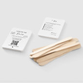 Leg de Love Wedding QR Code Kaart, fotokaart vast Handwaaier (Niet-gemonteerd)