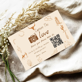 Leg de Love Wedding QR Code Kaart, fotokaart vast Kaart