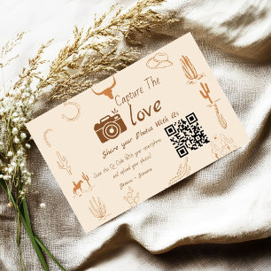 Leg de Love Wedding QR Code Kaart, fotokaart vast Kaart