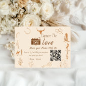Leg de Love Wedding QR Code Kaart, fotokaart vast Kaart