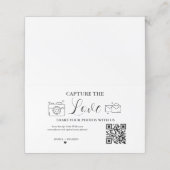 Leg de Love Wedding QR Code Kaart, fotokaart vast Klantenkaartje (Buitenkant ongevouwen)