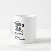 Leg een VISPOL IN MIJN HAND Koffiemok (Voorkant links)
