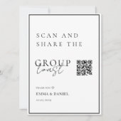 Leg elk moment vast - QR-code voor bruiloft - Foto (Voorkant)