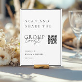 Leg elk moment vast - QR-code voor bruiloft - Foto