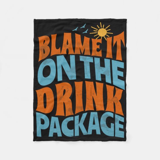 Leg het bij het drankpakket Grappige bijpassende c Fleece Deken (Voorkant)