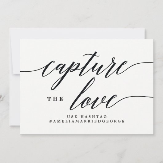 Leg het Love Instagram-teken vast - Modern script Kaart (Voorkant)