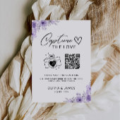 Leg het Love QR-codeteken vast, Paarse Kaart