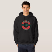 Leg het luie leven terug hoodie (Voorkant volledig)