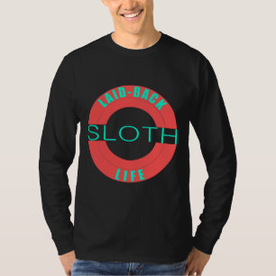 Leg het luie leven terug t-shirt