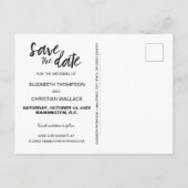 Leg het moment vast: gepersonaliseerde Save the Da Aankondigingskaart (Achterkant)