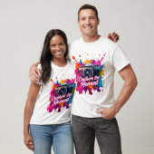 Leg het moment vast - Retro Camera Art T-shirt (Unisex)