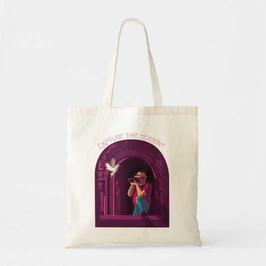Leg het moment vast tote bag (Voorkant)