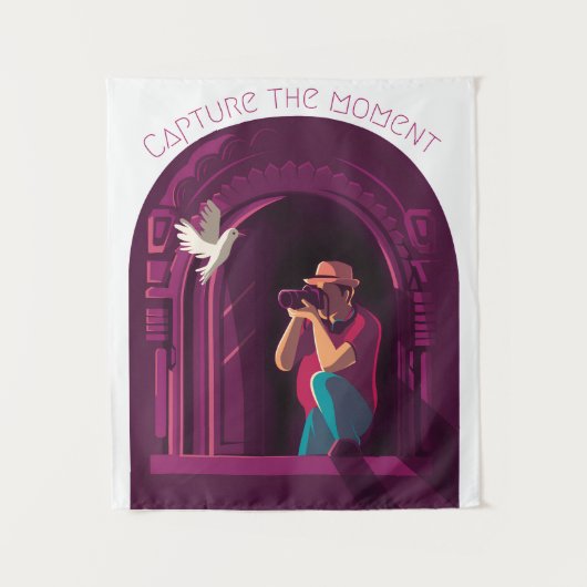 Leg het moment vast wandkleed (Voorkant)