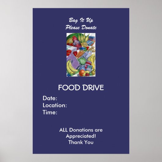 Leg het op, alsjeblieft doneren - Gepersonaliseerd Poster (Voorkant)