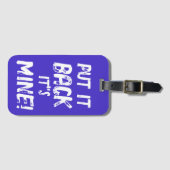 Leg het terug zijn mijn bagagelabel (Voorkant (horizontaal))