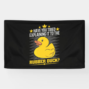 Leg het uit aan de Duck Spandoek