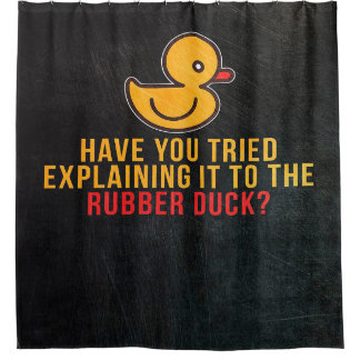 Leg het uit aan Rubber Duck - Cute Duck Blanket Douchegordijn