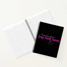 Leg Hold Wordt Zwart en Roze Notitieboek