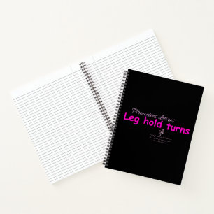 Leg Hold Wordt Zwart en Roze Notitieboek