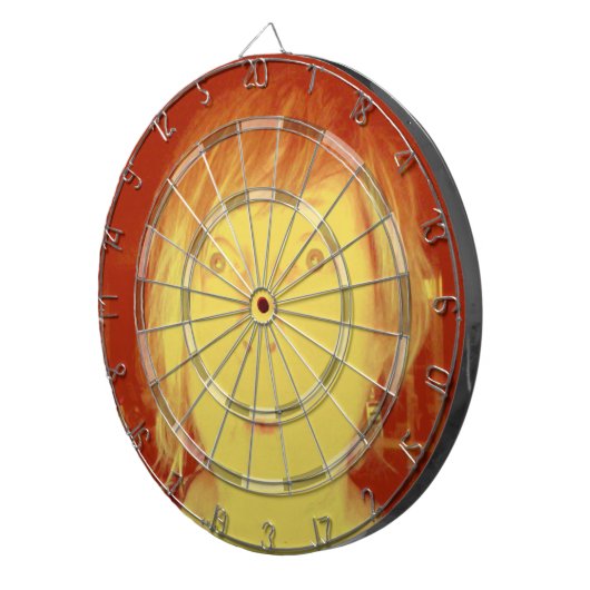 Leg hun gezicht op je dartboard Sjabloon Dartbord (Voorkant Rechts)