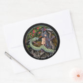 Leg je draken neer, Gift voor Jordan Peterson fans Ronde Sticker (Envelop)