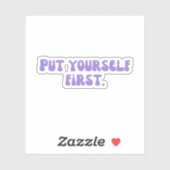 Leg je eerst jezelf sticker (Vel)