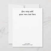 Leg je handen in Gods handen B&W kunst Notitiekaartje (Achterkant)