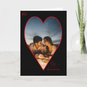 Leg je hart vast in BK Valentijnsdag fotokaart Bedankkaart (Voorkant)