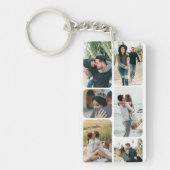 Leg je momenten vast met gepersonaliseerde foto's sleutelhanger (Voorkant)