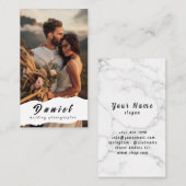 Leg je speciale dag vast, professionele fotografie visitekaartje (Voorkant / Achterkant)