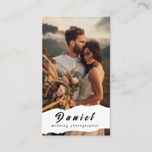 Leg je speciale dag vast, professionele fotografie visitekaartje (Voorkant)