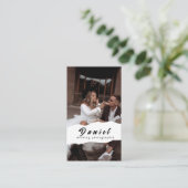 Leg je speciale dag vast, professionele fotografie visitekaartje (Staand voorkant)