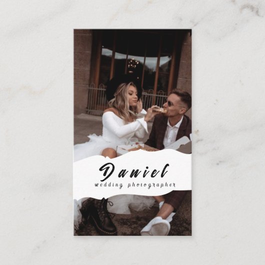 Leg je speciale dag vast, professionele fotografie visitekaartje (Voorkant)