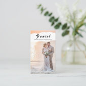 Leg je speciale dag vast, professionele fotografie visitekaartje (Staand voorkant)